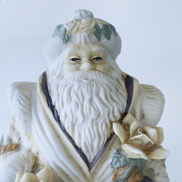 ABC Dist. Victorian Santa #16092 Christmas Swan Roses Music Box Figurine - Picture 2 of 12